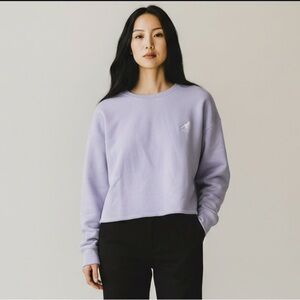 Kangol Lavender Sweatshirt cropped trendy XL Retro brand popular in the 90s NWT